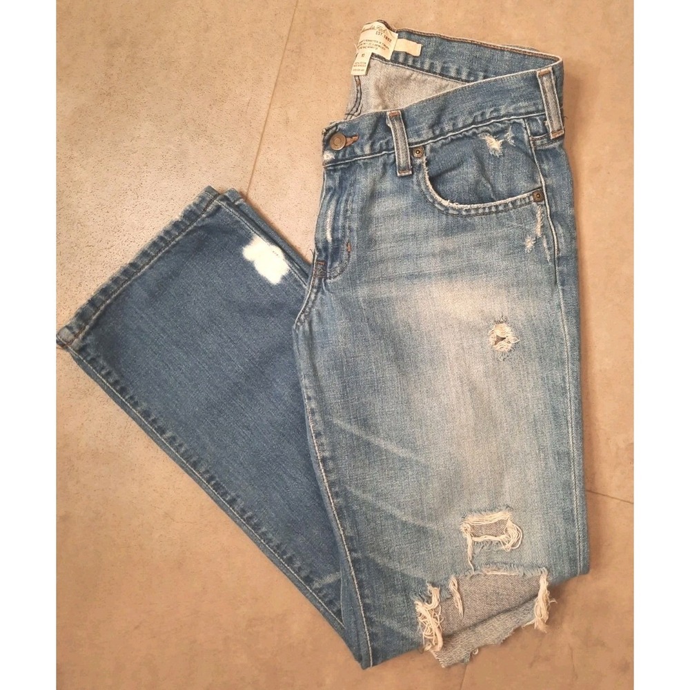 Abercrombie & Fitch Jeans Womens Size 10 Distressed - Picture 2 of 15